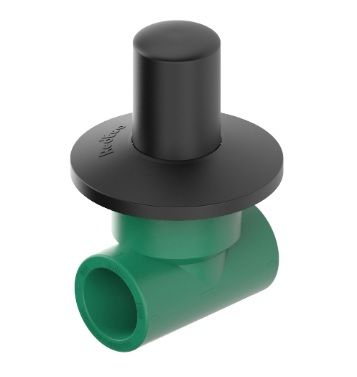 Llave de paso vástago ppn campana negra Ø 20-25-32mm