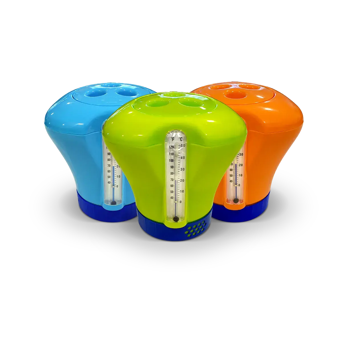 Boya dosificadora con termómetro