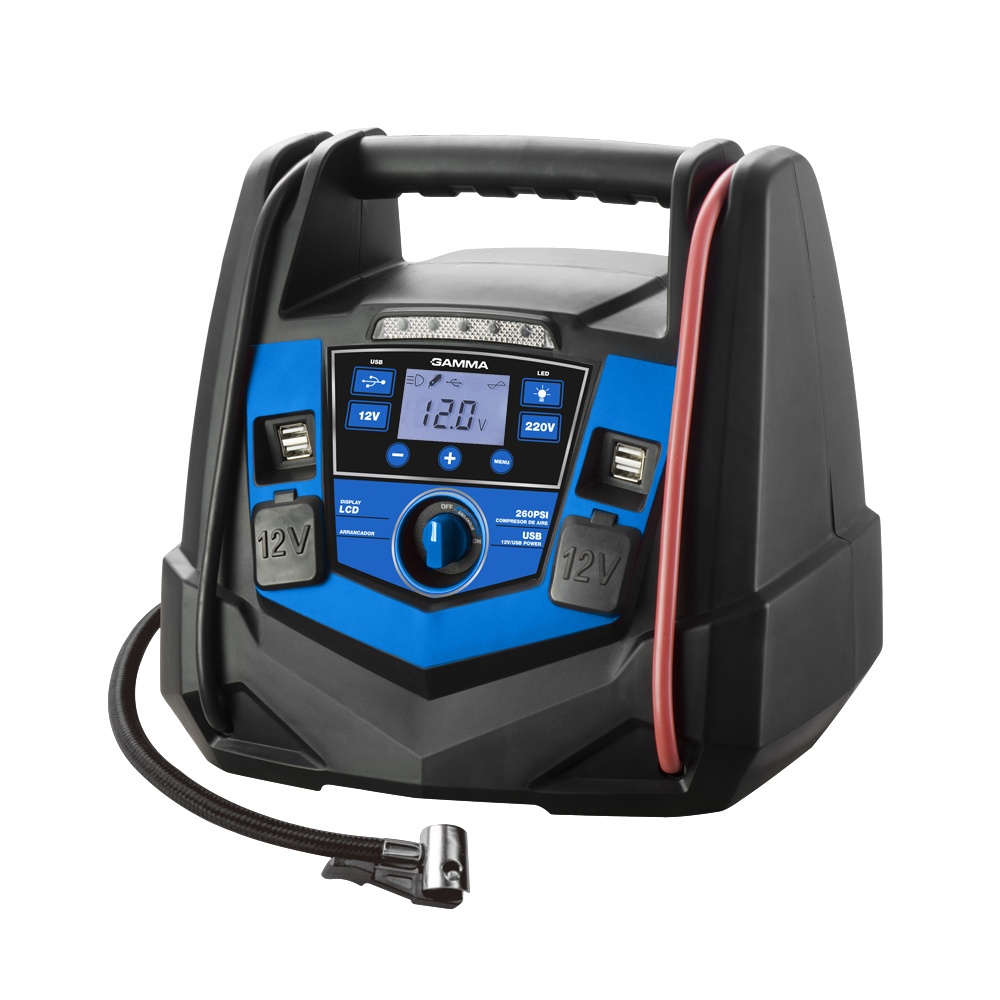 Arrancador y Compresor de Aire 12V