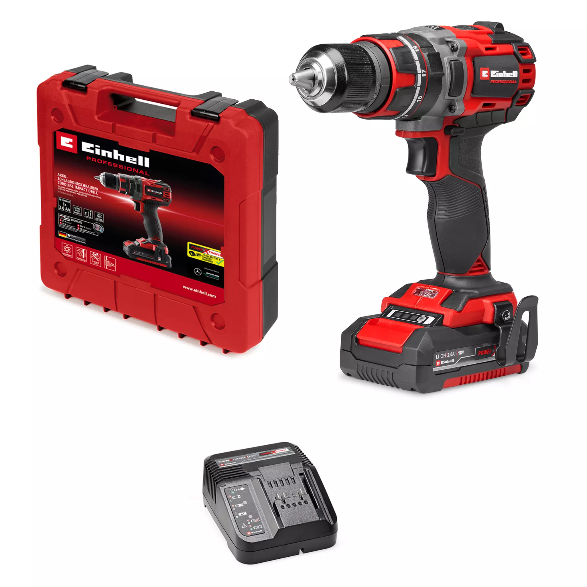 Taladro impacto Inalámbrico TP-CD 18/60 Li- i BL (1x2,0Ah)